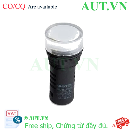 Ảnh của Đèn báo CHINT ND16-22B/2 220V WHT phi 22