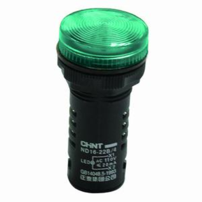 Ảnh của Đèn báo CHINT ND16-22B/4 110V GRN phi 22