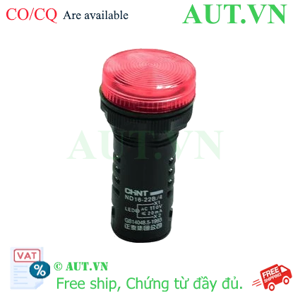 Ảnh của Đèn báo CHINT ND16-22B/4 110V RED phi 22