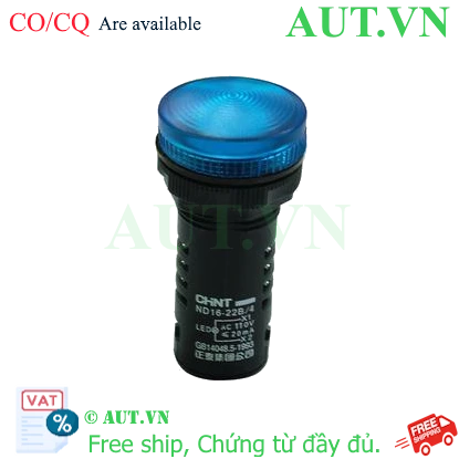 Ảnh của Đèn báo CHINT ND16-22B/4 110V BLU phi 22