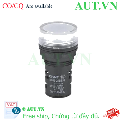 Ảnh của Đèn báo CHINT ND16-22BS/4 110V WHT phi 22