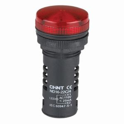 Ảnh của Đèn báo CHINT ND16-22C/4 110V RED phi 22