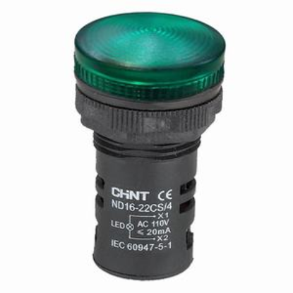 Ảnh của Đèn báo CHINT ND16-22CS/4 110V GRN phi 22