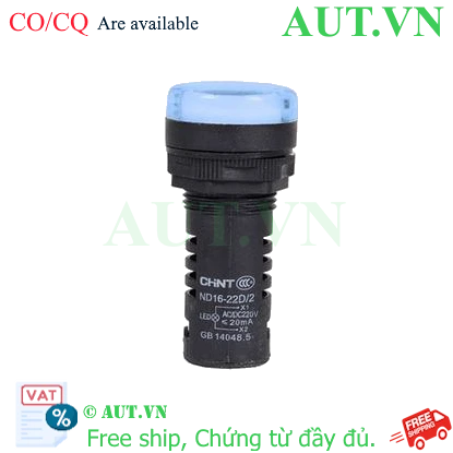 Ảnh của Đèn báo CHINT ND16-22D/2 220V BLU phi 22