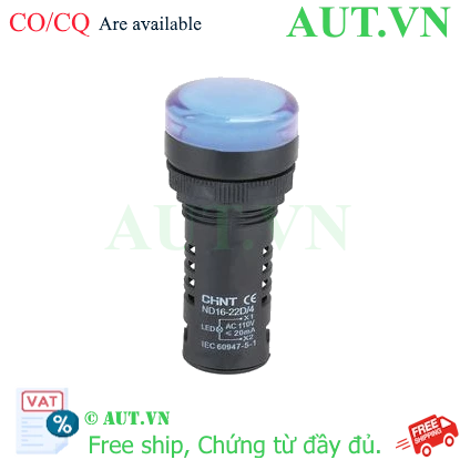Ảnh của Đèn báo CHINT ND16-22D/4 110V BLU phi 22