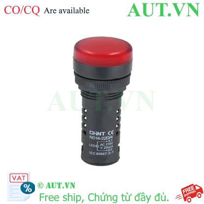Ảnh của Đèn báo CHINT ND16-22D/4 110V RED phi 22