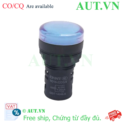 Ảnh của Đèn báo CHINT ND16-22DS/4 110V BLU phi 22
