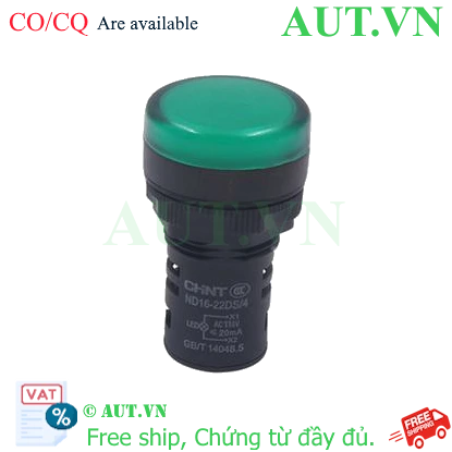 Ảnh của Đèn báo CHINT ND16-22DS/4 110V GRN phi 22