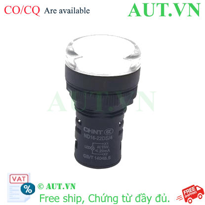 Ảnh của Đèn báo CHINT ND16-22DS/4 110V WHT phi 22