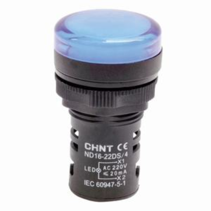 Ảnh của Đèn báo CHINT ND16-22DS/4 220V BLU phi 22