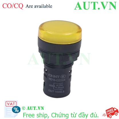 Ảnh của Đèn báo màu vàng ND16-22DS/4 110V YEL CHINT - Giá tốt