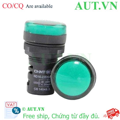Ảnh của Đèn báo CHINT ND16-22DS/4 220V GRN phi 22