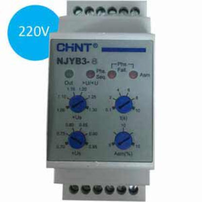 Ảnh của Rơ le bảo vệ CHINT NJYB3-8 AC220V 