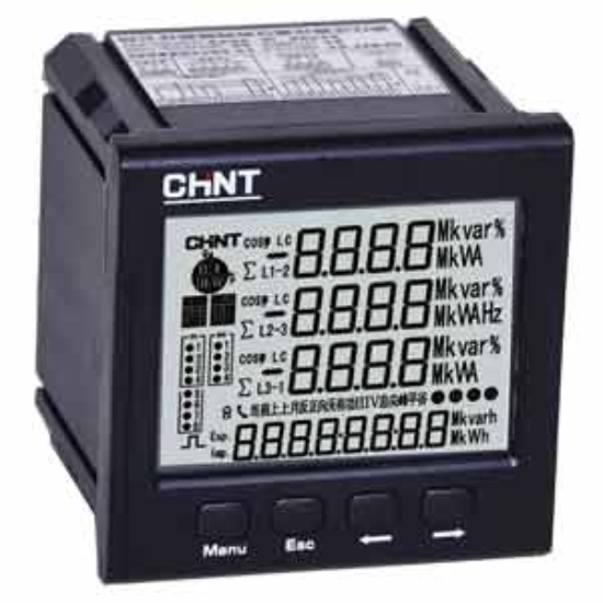 Ảnh của Đồng hồ 3 pha kỹ thuật số màn hình LCD CHINT PD7777-3S3 380V 5A 