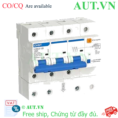 Ảnh của RCBO chống rò CHINT NXBLE-125 3P C100 30mA 