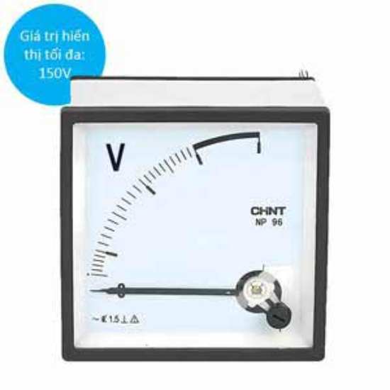 Ảnh của Đồng hồ vôn kế tương tự CHINT NP96-V 150V 