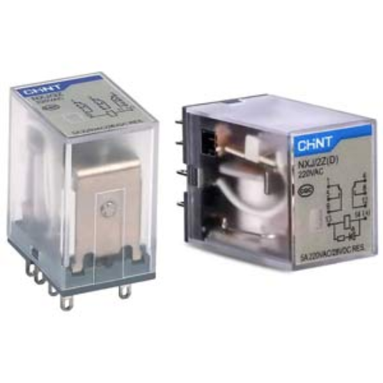 Ảnh của Rờ le trung gian NXJ-AC220V-2Z1(D) Chint 8 chân dẹt 5A