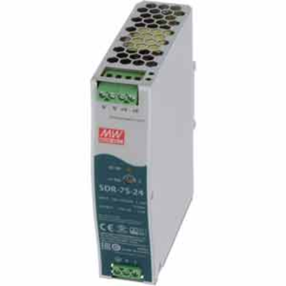Ảnh của SDR-75-24 | Bộ nguồn lắp thanh ray Mean Well, 76.8W, 3.2A