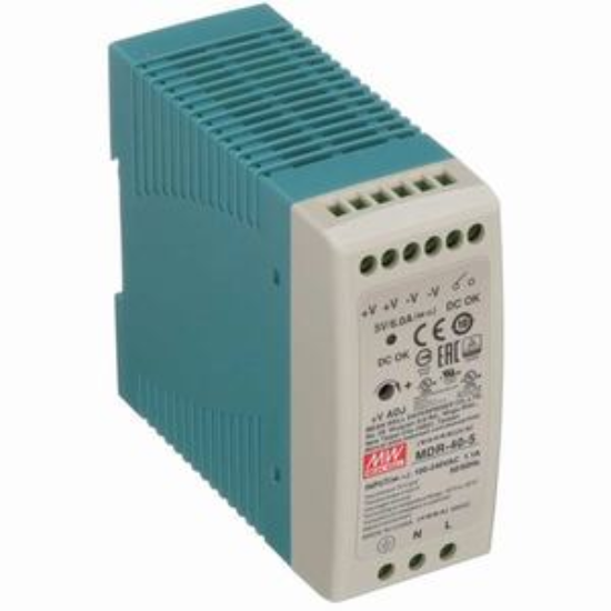 Ảnh của Bộ nguồn 40W đơn đầu ra gắn trên thanh ray MEAN WELL MDR-40-5 