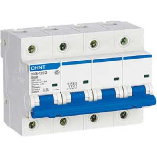 Ảnh của Áp tô mát cài CHINT NXB-125G 4P B80A 