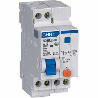 Ảnh của Áp tô mát chống giật (RCBO) CHINT NXBLE-40 1P+N C16 30mA 4.5kA 