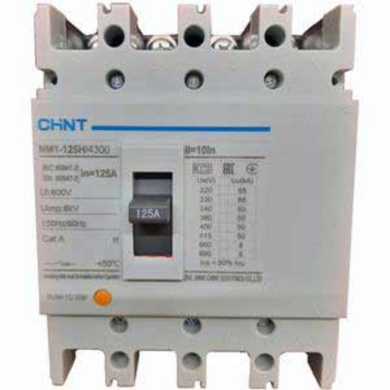 Ảnh của Áp tô mát khối điện áp 415-690VAC CHINT NM1-125H/4300 125A 