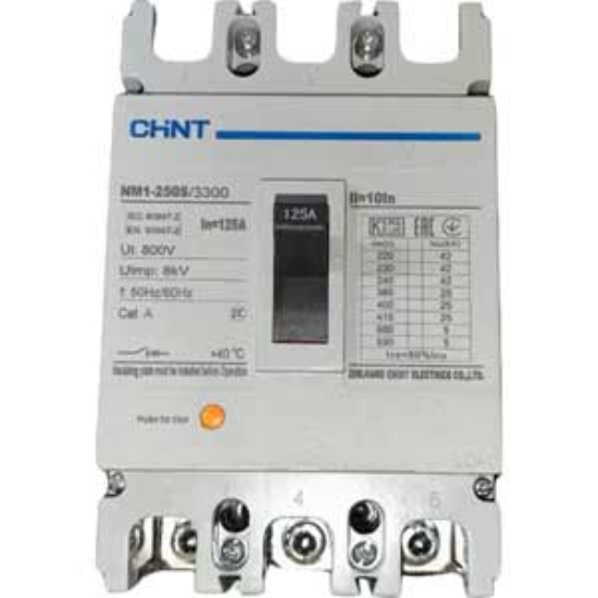 Ảnh của Áp tô mát 3 pha NM1-250S/3300 125A Chint điện áp 690VAC