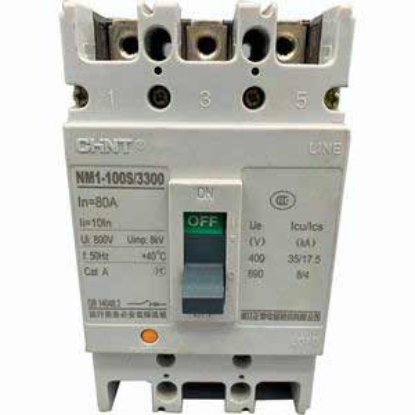 Ảnh của Áp tô mát khối điện áp 415-690VAC CHINT NM1-100S/3300 80A 