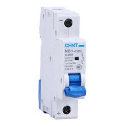 Ảnh của CB tép CHINT NB1-63DC 1P C20A DC250V 6kA 