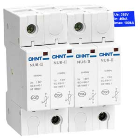Ảnh của Thiết bị chống sét CHINT NU6-II 100kA/385V 2P 