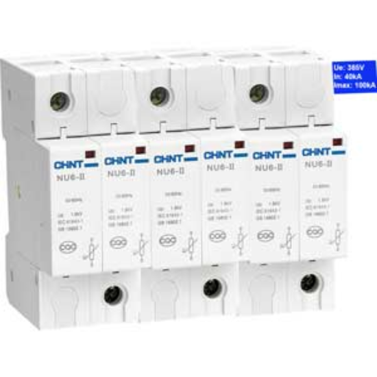 Ảnh của Thiết bị chống sét CHINT NU6-II 100kA/385V 3P 