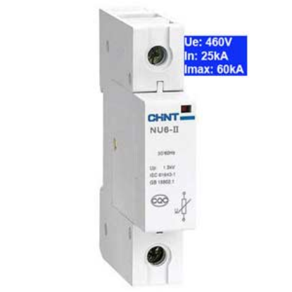 Ảnh của Thiết bị chống sét CHINT NU6-II 60kA/460V 1P 