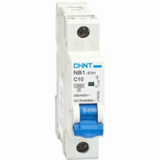 Ảnh của Áp tô mát CHINT NB1-63H 1P C10 10kA DB 