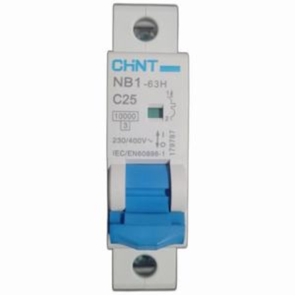 Ảnh của Áp tô mát CHINT NB1-63H 1P C25 10kA 