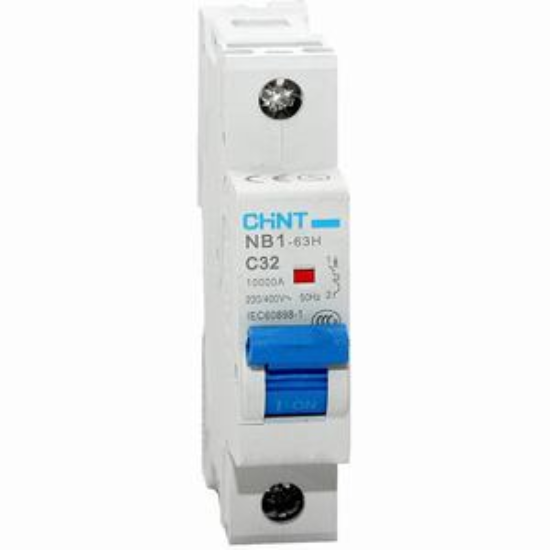 Ảnh của Áp tô mát CHINT NB1-63H 1P C32 10kA DB 