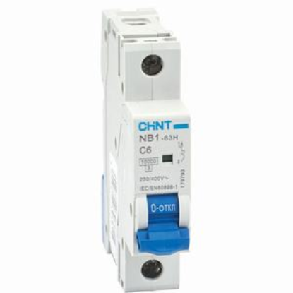 Ảnh của Áp tô mát | NB1-63H 1P C6 10kA DB chint chính hãng 100%