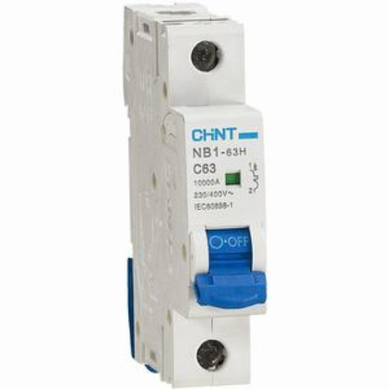 Ảnh của Áp tô mát CHINT NB1-63H 1P C63 10kA DB 