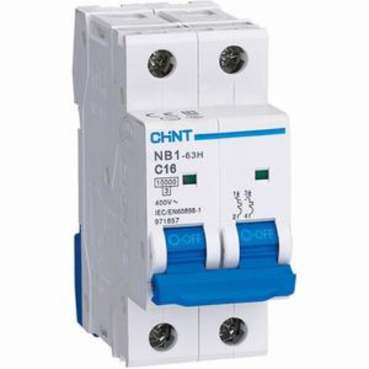 Ảnh của Áp tô mát CHINT NB1-63H 2P C16 10kA DB 