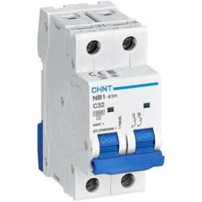 Ảnh của Áp tô mát CHINT NB1-63H 2P C32 10kA DB 