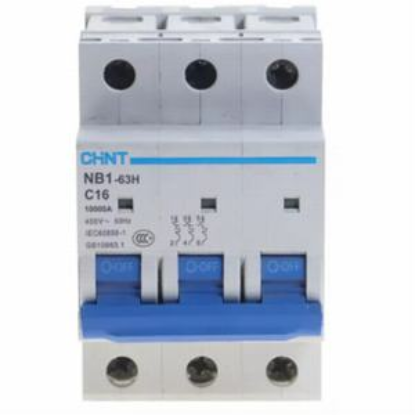 Ảnh của Áp tô mát CHINT NB1-63H 3P C16 10kA DB 