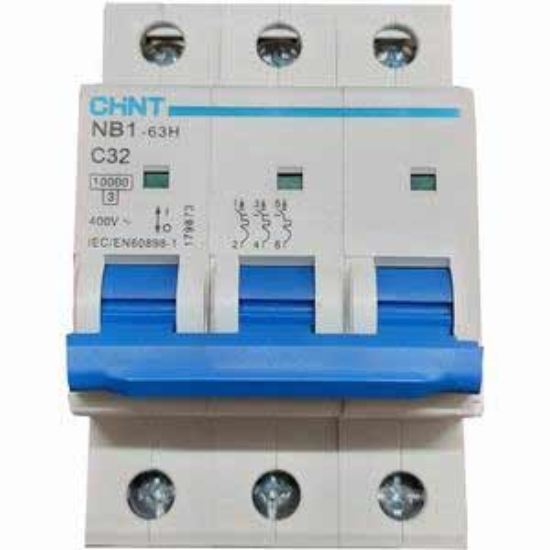 Ảnh của Áp tô mát CHINT NB1-63H 3P C32 10kA DB 