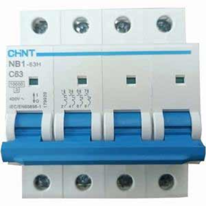 Ảnh của Áp tô mát CHINT NB1-63H 4P C63 10kA 