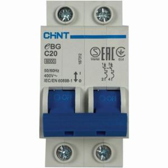 Ảnh của MCB CHINT eBG 2P C20 6kA 