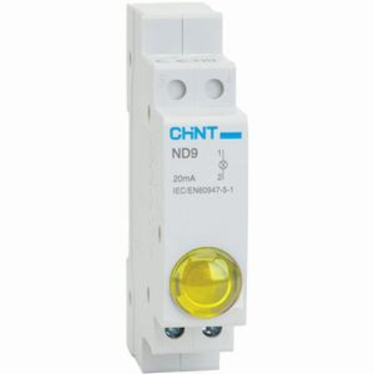 Ảnh của Đèn báo gắn thanh ray dạng module CHINT ND9-1/Y 110V 