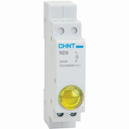Ảnh của Đèn báo gắn thanh ray dạng module CHINT ND9-1/Y 110V 