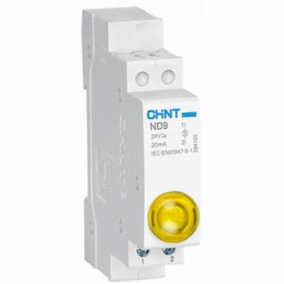 Ảnh của Đèn báo gắn thanh ray dạng module CHINT ND9-1/Y 24V 