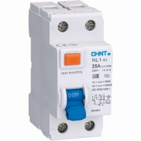 Ảnh của Aptomat chống giật CHINT NL1-63 2P 25A 30mA AC 6kA 