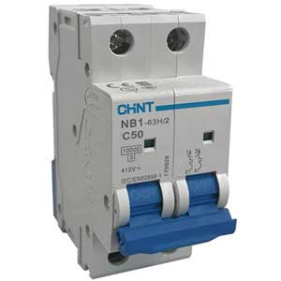 Ảnh của Aptomat CHINT NB1-63H/2 2P C50 8In 
