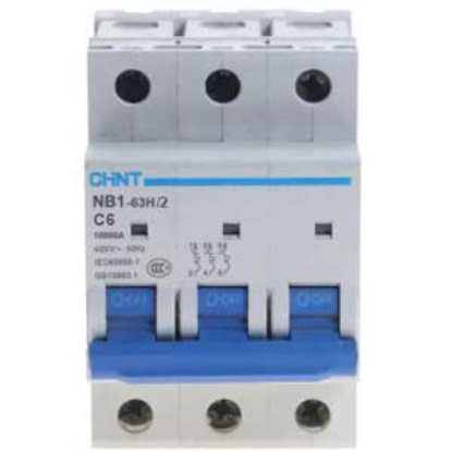 Ảnh của Aptomat CHINT NB1-63H/2 3P C6 8In 