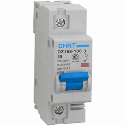 Ảnh của Aptomat cài CHINT DZ158-100 80A-1P-6kA .